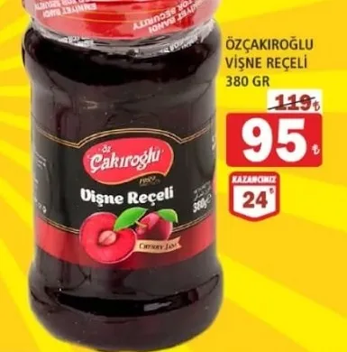 Özçakıroğlu Vişne Reçeli 380 Gr