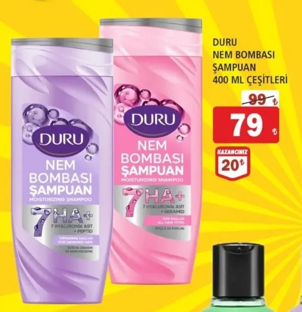Duru Nem Bombası Şampuan 400 Ml