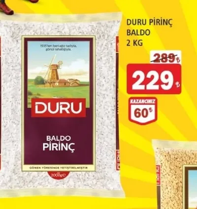 Duru Pirinç Baldo 2 Kg