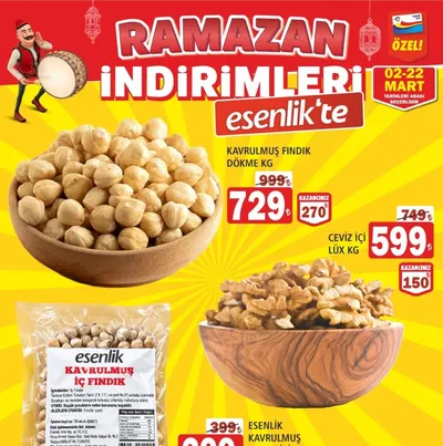 Esenlik Kavrulmuş Fındık Dökme Kg