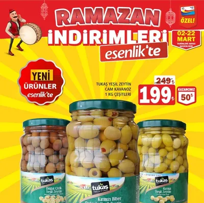 Tukaş Yeşil Zeytin Cam Kavanoz 1 Kg Çeşitleri