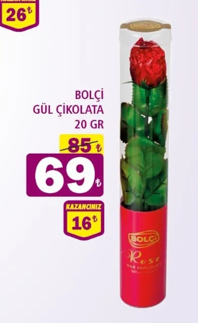 Bolçi Gül Çikolata 20 Gr