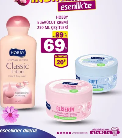 Hobby El&Vücut Kremi 250 Ml Çeşitleri