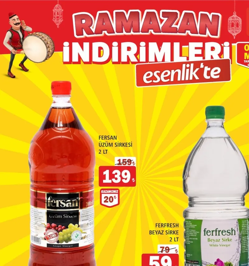 Fersan Üzüm Sirkesi 2 Lt