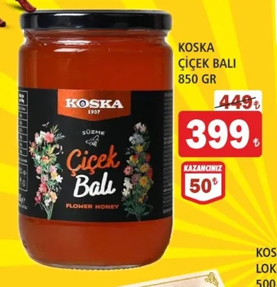 Koska Çiçek Balı 850 Gr