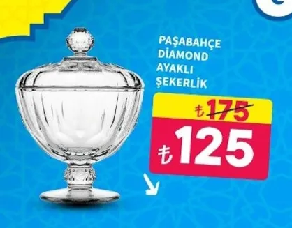 Paşabahçe Diamond Ayaklı Şekerlik