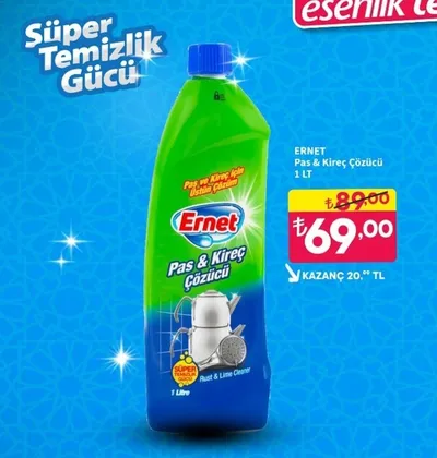 Ernet Pas & Kireç Çözücü 1 Lt