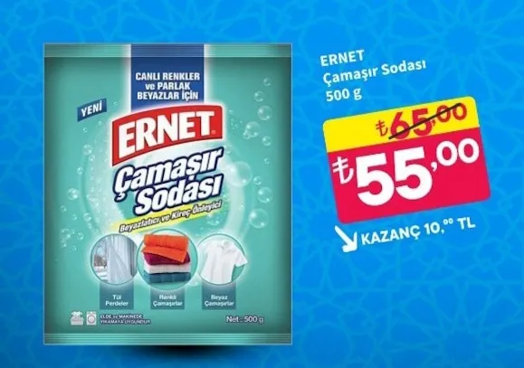 Ernet Çamaşır Sodası 500 G