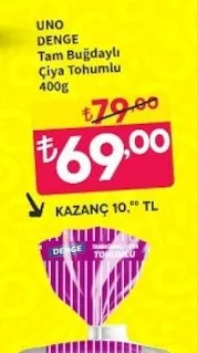 Uno Denge Tam Buğdaylı Çiya Tohumlu 400G