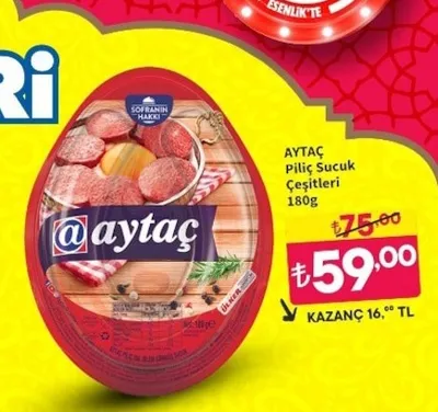 Aytaç Piliç Sucuk Çeşitleri 180G