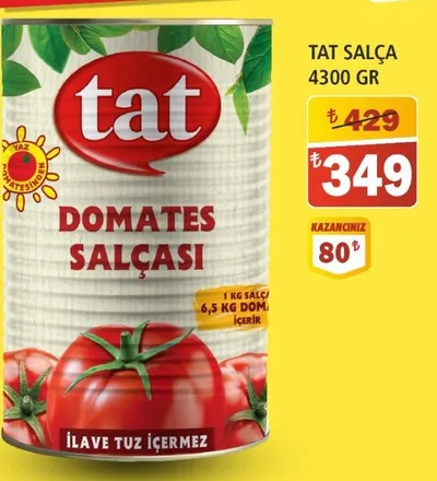 Tat Salça 4300 Gr