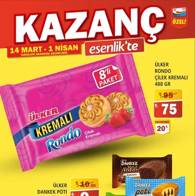 Ülker Rondo Çilek Kremalı 488 Gr