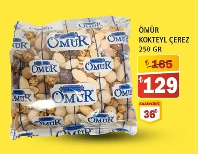 Ömür Kokteyl Çerez 250 Gr