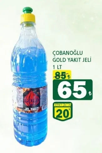 Çobanoğlu Gold Yakıt Jeli 1 Lt