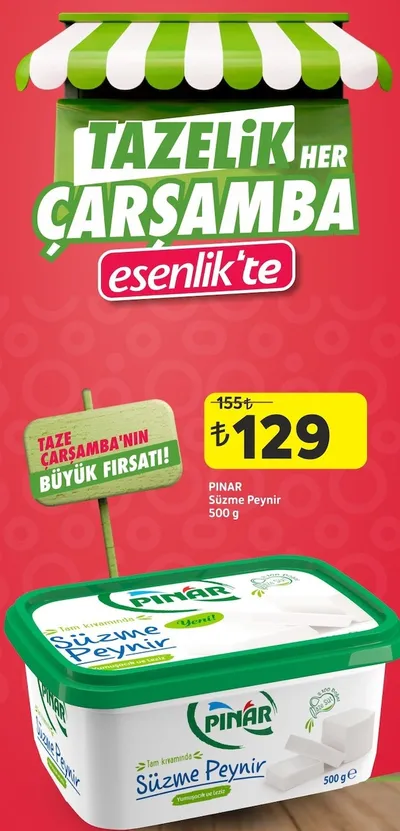 Pınar Süzme Peynir 500 G