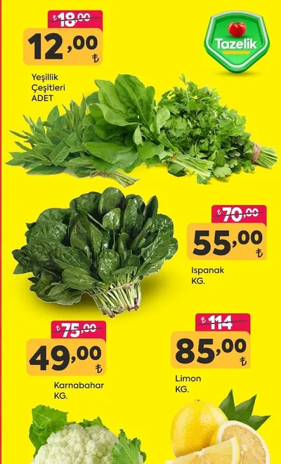 Yeşillik Çeşitleri Adet