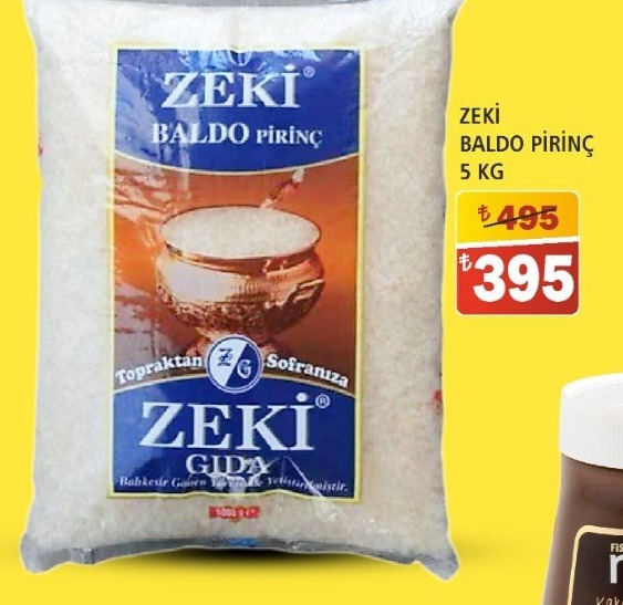 Zeki Baldo Pirinç 5 Kg