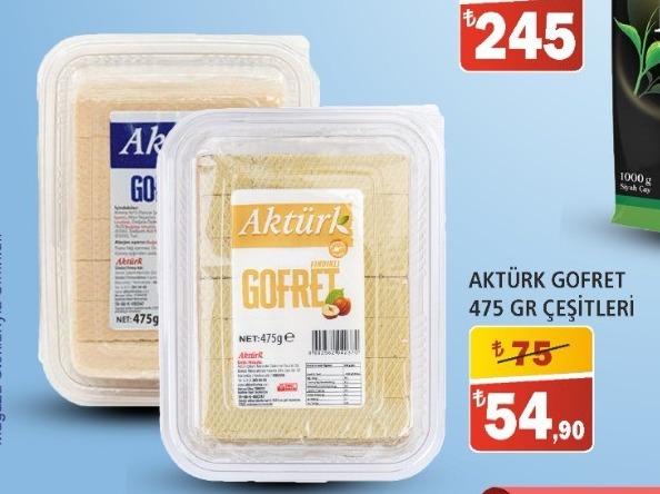 Aktürk Gofret 475 Gr Çeşitleri