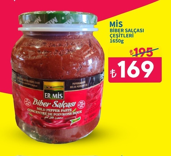 Er Mis Biber Salçası Çeşitleri 1650G