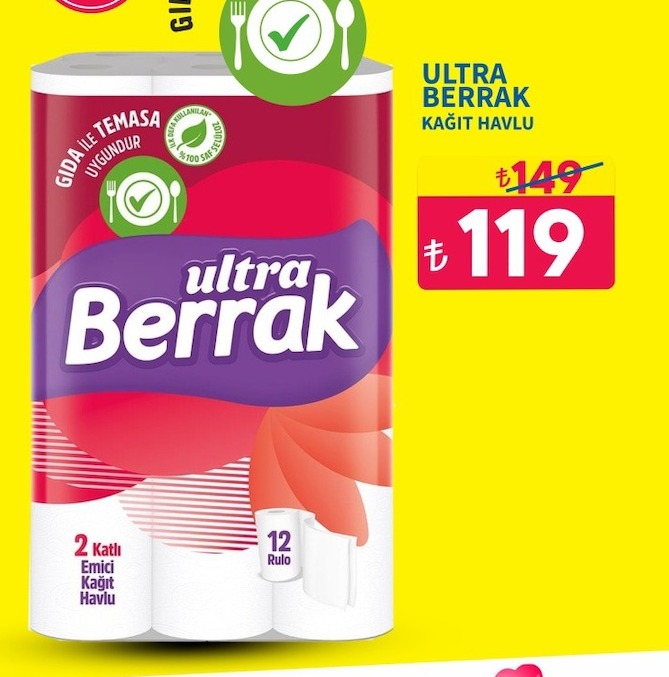 Ultra Berrak Kağıt Havlu
