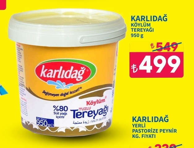 Karlıdağ Köylüm Tereyağı 950 G