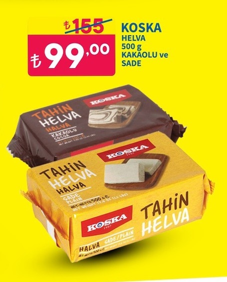 Koska Helva 500 G Kakaolu Ve Sade