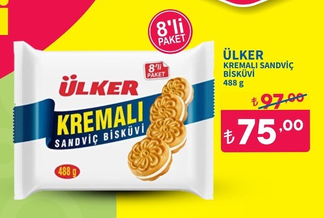 Ülker Kremalı Sandviç Bisküvi 488 G