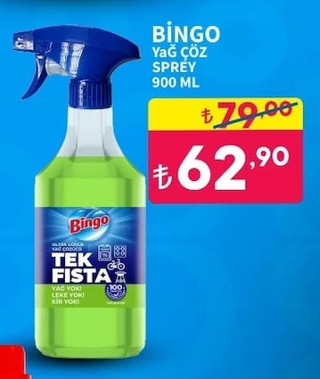 Bingo Yağ Çöz Sprey 900 Ml