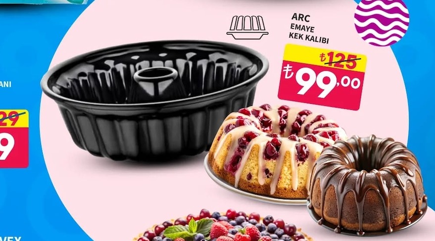 Arc Emaye Kek Kalıbı