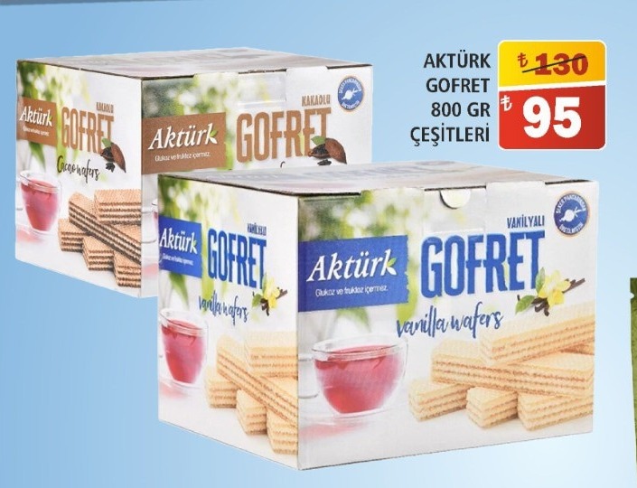 Aktürk Gofret 800 Gr Çeşitleri