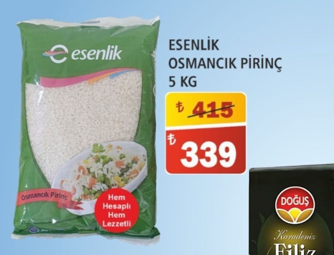 Esenlik Osmancik Pirinç 5 Kg