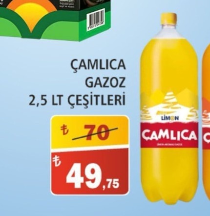 Çamlica Gazoz Limon 2.5 Lt