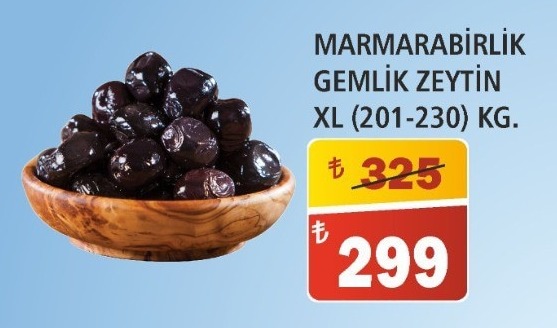 Marmarabirlik Gemlik Zeytin Xl 201-230 Kg