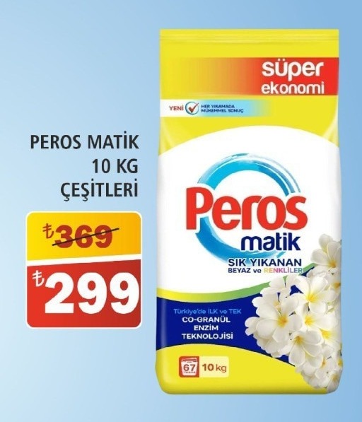 Peros Matik 10 Kg Çeşitleri