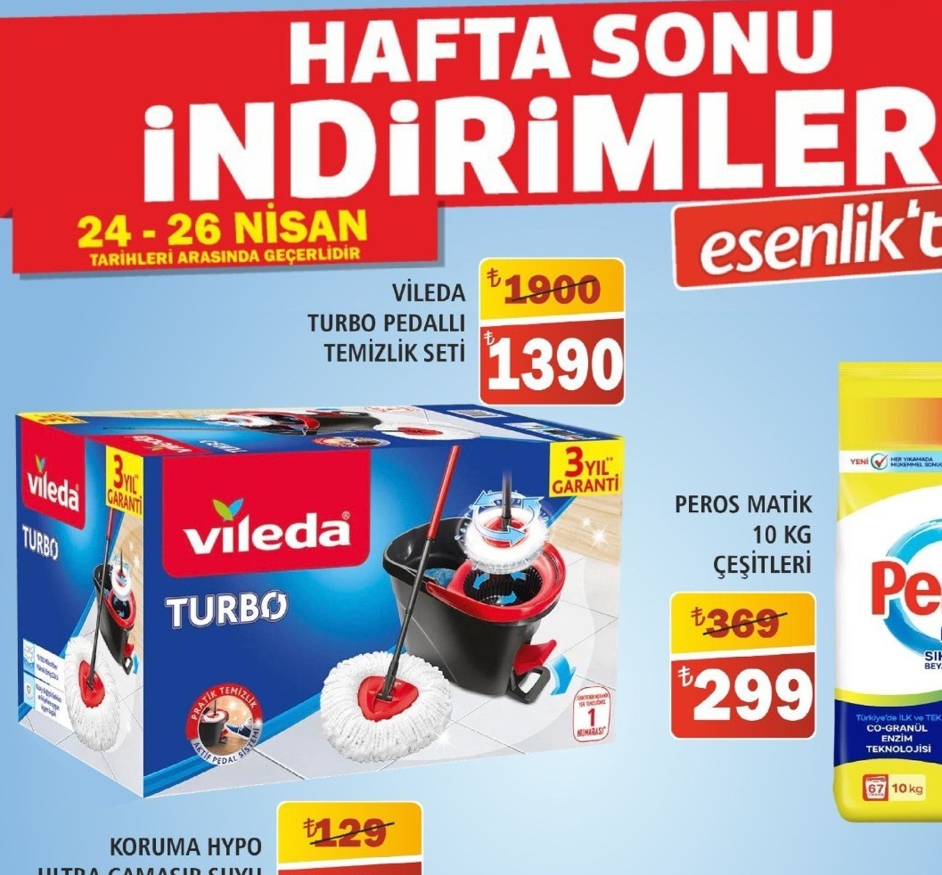 Vileda Turbo Pedallı Temizlik Seti