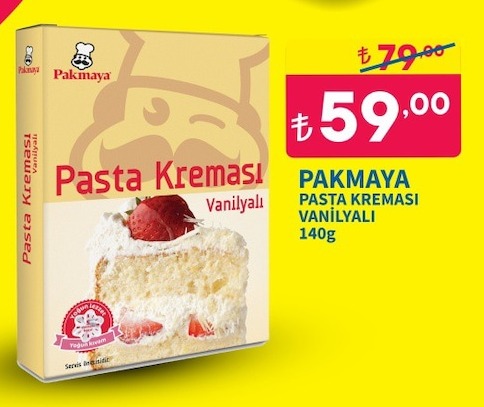 Pakmaya Pasta Kremasi Vanilyali 140G