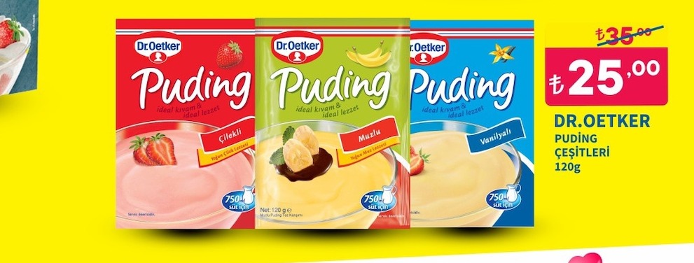 Dr. Oetker Pudin Çeşitleri 120G