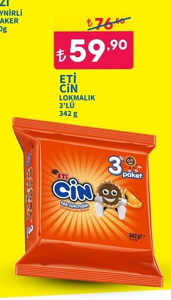 Eti Cin Lokmalik 3'Lü 342G