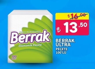 Berrak Ekonomik Peçete 100 Adet