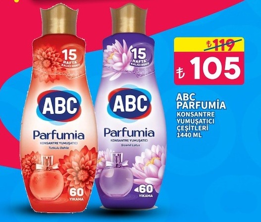 Abc Parfumia Konsantre Yumuşatici Çeşitleri 1440 Ml