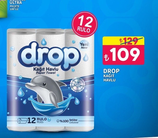 Drop Kağıt Havlu 12 Rulo