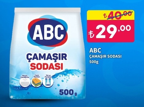 Abc Çamaşır Sodası 500G