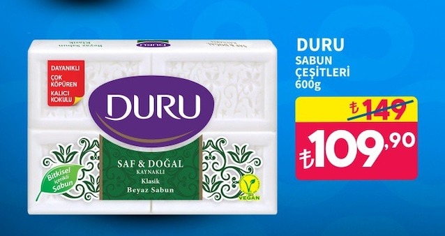 Duru Sabun Çeşitleri 600G