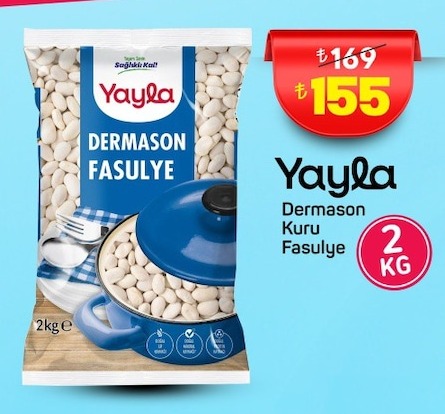 Yayla Dermason Kuru Fasulye 2Kg