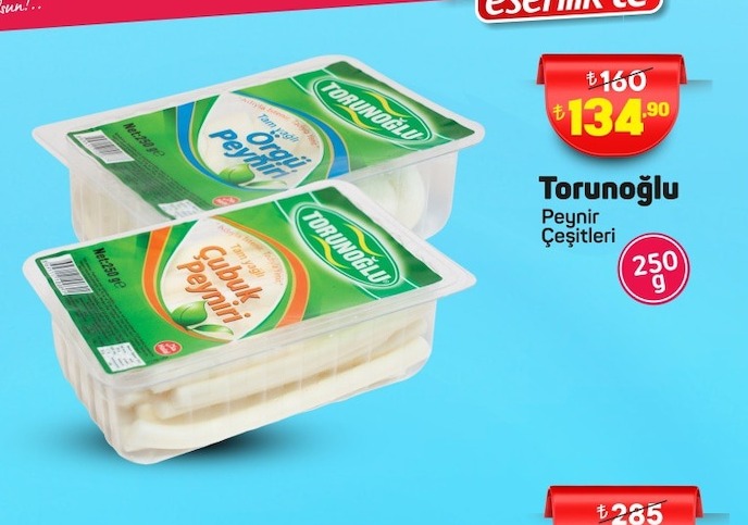 Torunoğlu Peynir Çeşitleri 250G