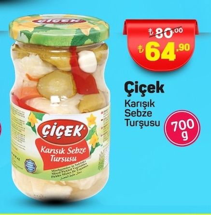 Çiçek Karışık Sebze Turşusu 700G