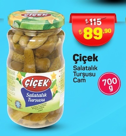 Cicek Salatalik Tursusu Cam 700G