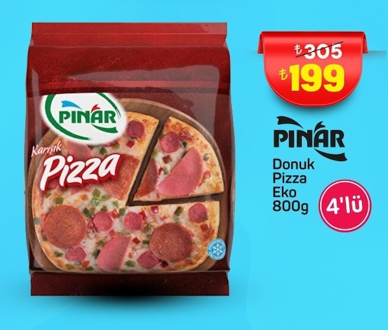 Pınar Karışık Pizza 800G 4'Lü