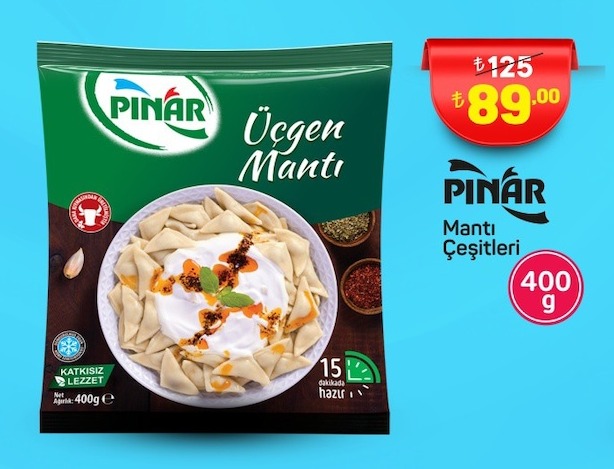 Pınar Üçgen Mantı 400G