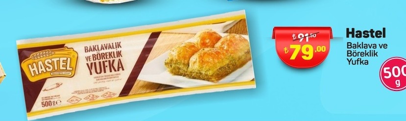 Hestel Baklava Ve Böreklik Yufka 500G